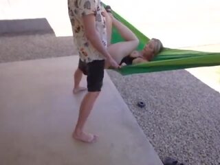 Fucking in a Hammock Outside